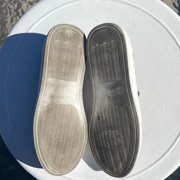 Steve Madden Fayna Womens 7.5 Gray Faux Fabric Kick Down Heel Comfort Flats - Picture 7 of 8